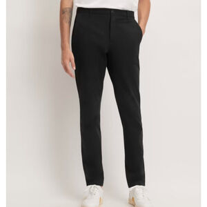 NWT Everlane Uniform The Performance Chino Pants in Black Slim Fit 31x28
